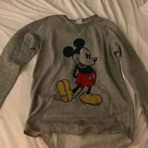 Mickey mouse grey pullover sweatshirt